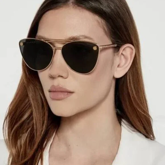 🕶️ New Versace VE2267 10007V Sunglasses - Silver Frame, Pink Lenses